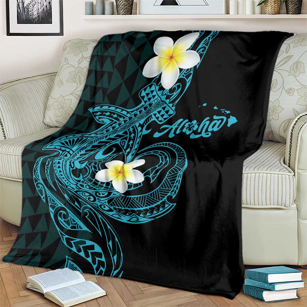 Aloha Hammerhead Shark Blanket Calypso Hawaiian Kakau Tribal Tattoo