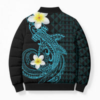 Aloha Hammerhead Shark Bomber Puffer Jacket Calypso Hawaiian Kakau Tribal Tattoo LT9 - Polynesian Pride