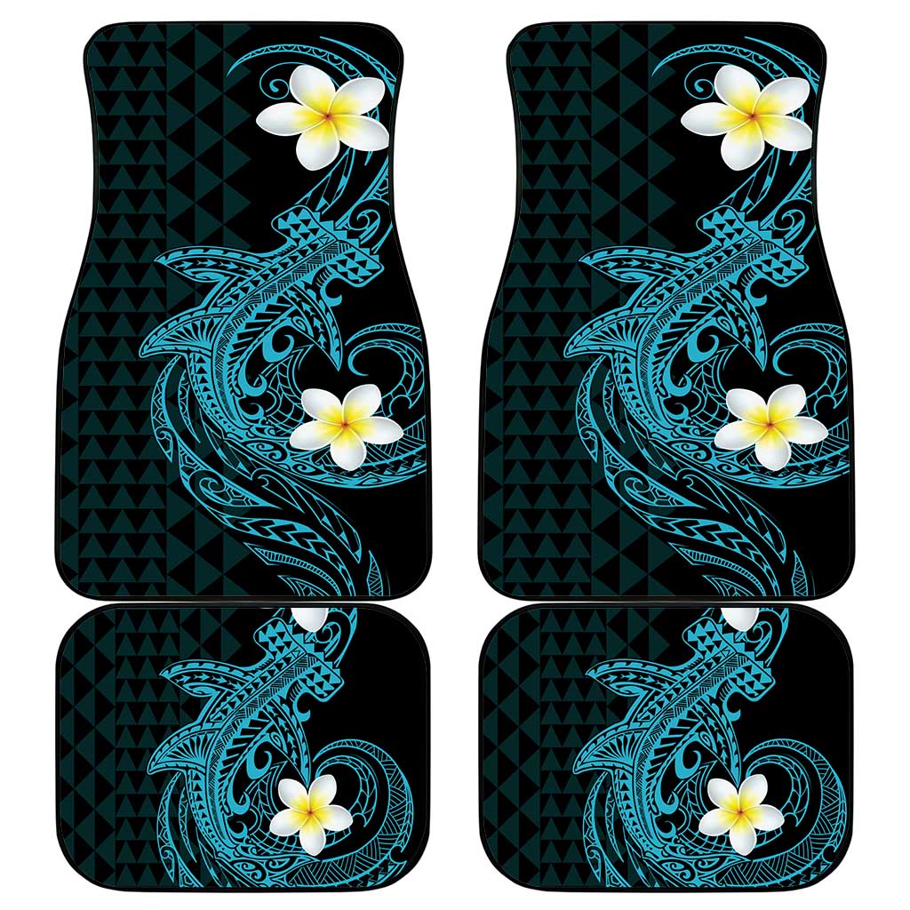Aloha Hammerhead Shark Car Mats Calypso Hawaiian Kakau Tribal Tattoo
