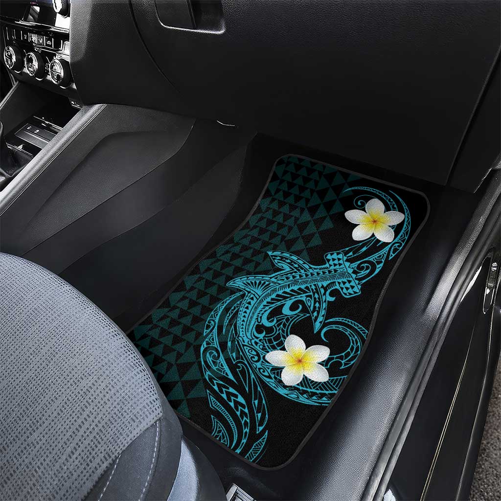 Aloha Hammerhead Shark Car Mats Calypso Hawaiian Kakau Tribal Tattoo