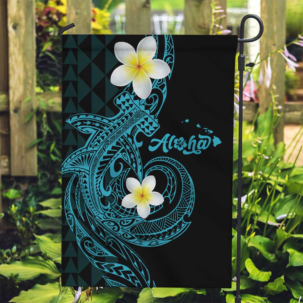 Aloha Hammerhead Shark Garden Flag Calypso Hawaiian Kakau Tribal Tattoo
