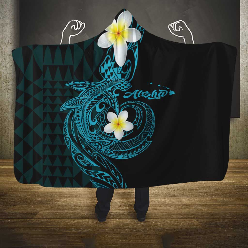 Aloha Hammerhead Shark Hooded Blanket Calypso Hawaiian Kakau Tribal Tattoo LT9 - Polynesian Pride