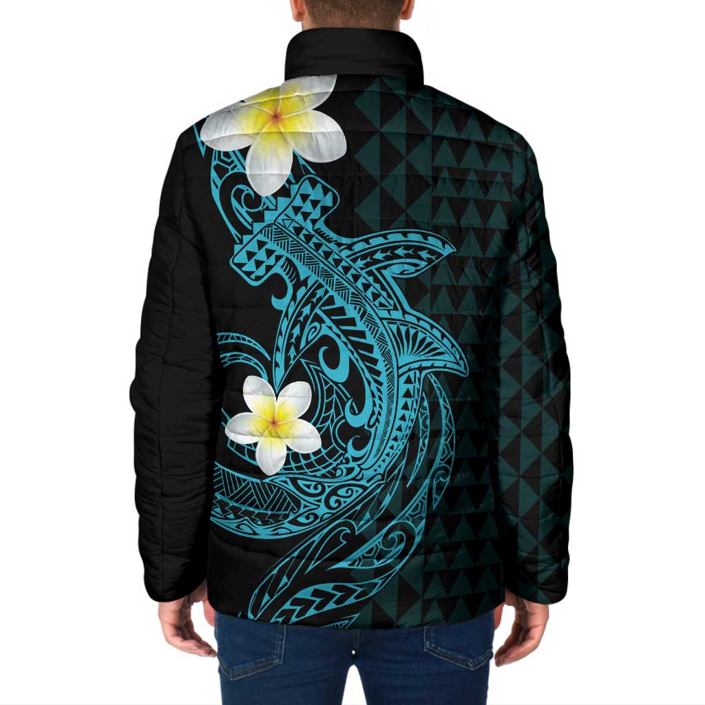 Aloha Hammerhead Shark Padded Jacket Calypso Hawaiian Kakau Tribal Tattoo LT9 - Polynesian Pride