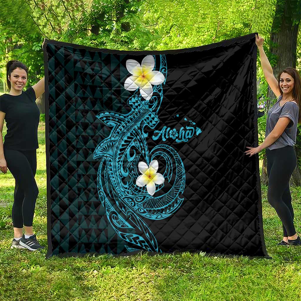 Aloha Hammerhead Shark Quilt Calypso Hawaiian Kakau Tribal Tattoo