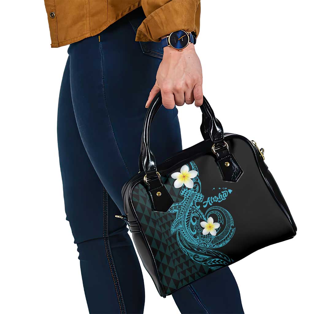 Aloha Hammerhead Shark Shoulder Handbag Calypso Hawaiian Kakau Tribal Tattoo