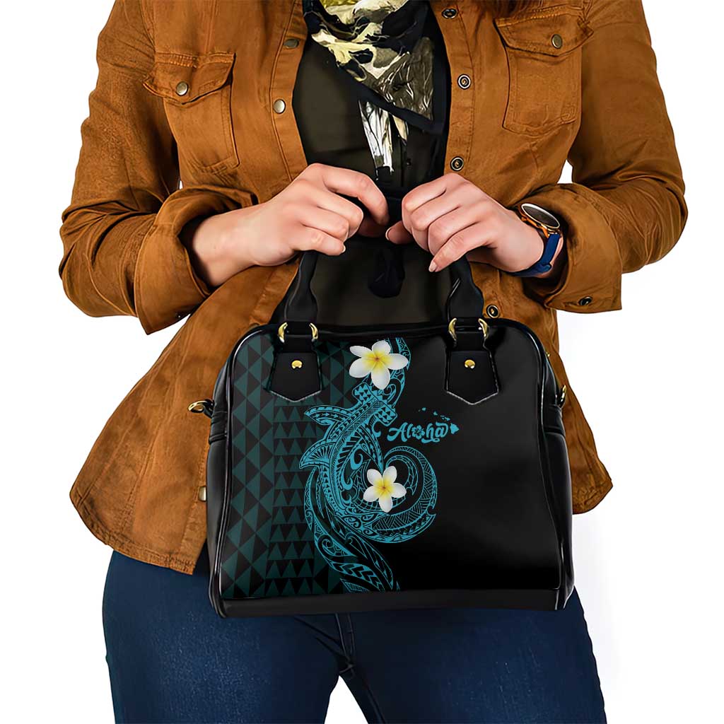 Aloha Hammerhead Shark Shoulder Handbag Calypso Hawaiian Kakau Tribal Tattoo