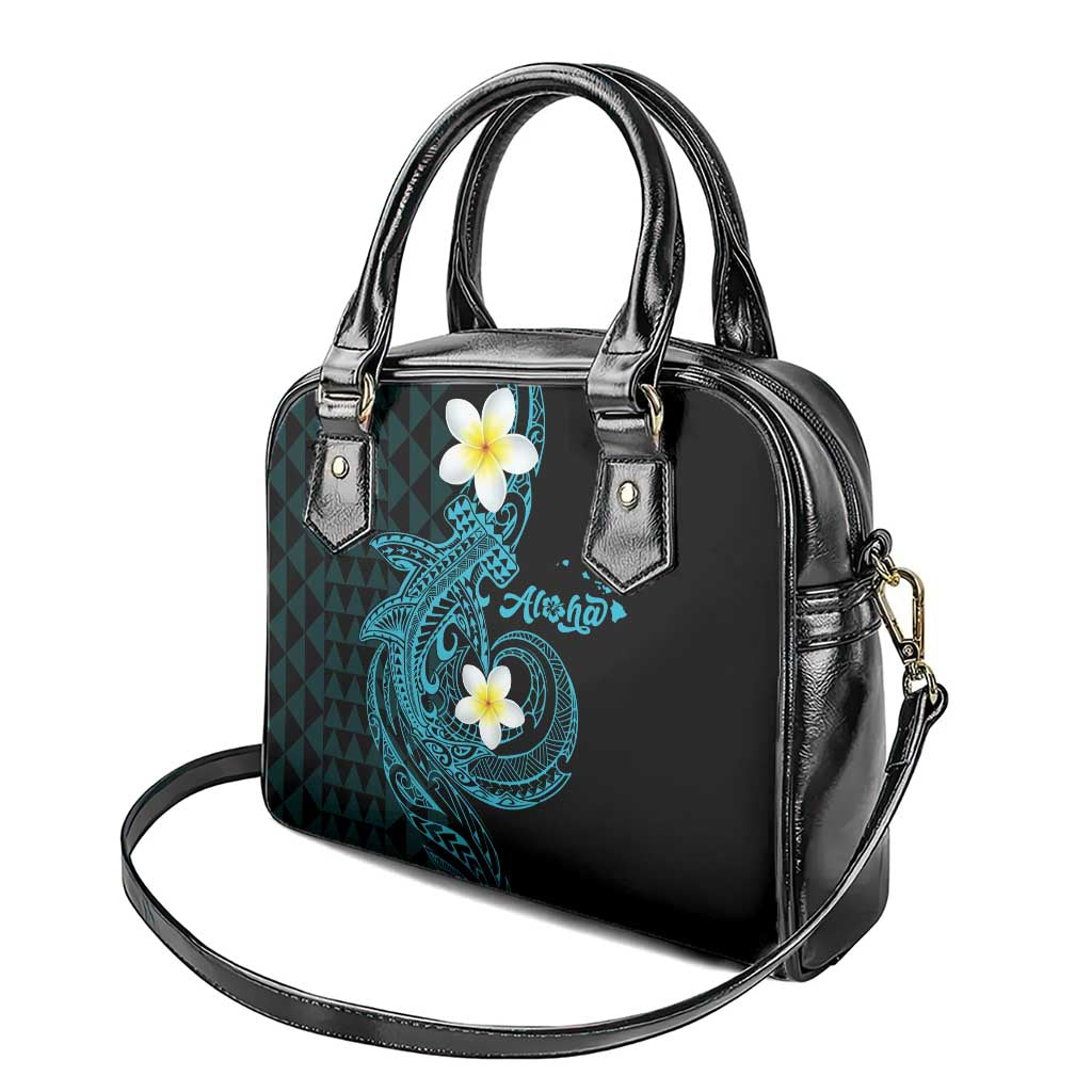 Aloha Hammerhead Shark Shoulder Handbag Calypso Hawaiian Kakau Tribal Tattoo
