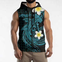 Aloha Hammerhead Shark Sleeveless Zip Hoodie Calypso Hawaiian Kakau Tribal Tattoo LT9 - Polynesian Pride