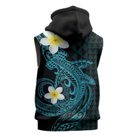 Aloha Hammerhead Shark Sleeveless Zip Hoodie Calypso Hawaiian Kakau Tribal Tattoo LT9 - Polynesian Pride