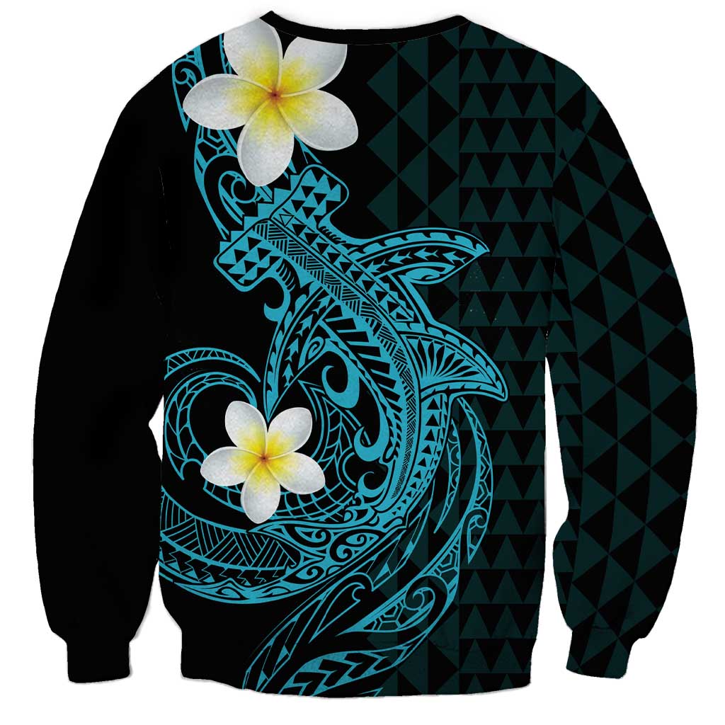 Aloha Hammerhead Shark Sweatshirt Calypso Hawaiian Kakau Tribal Tattoo LT9 - Polynesian Pride