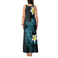 Aloha Hammerhead Shark Tank Maxi Dress Calypso Hawaiian Kakau Tribal Tattoo