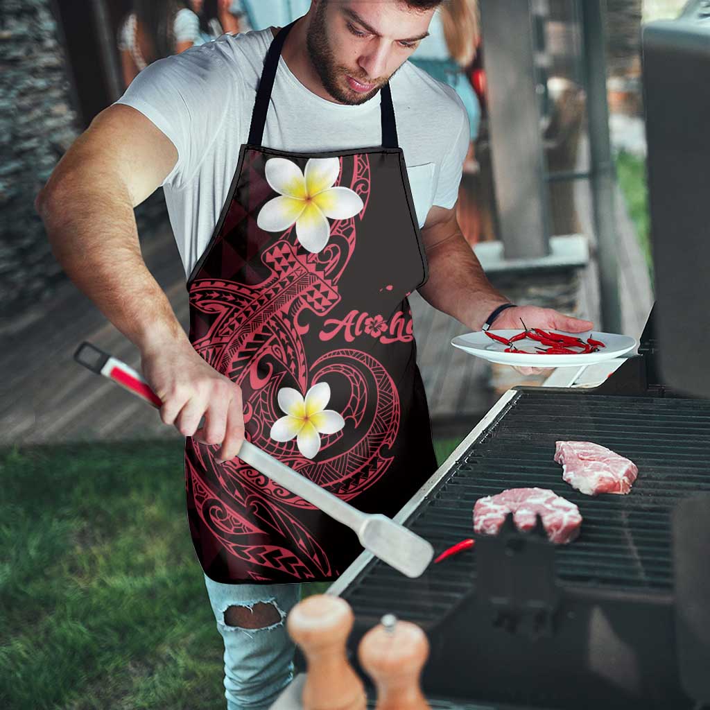 Aloha Hammerhead Shark Apron Feverish Pink Hawaiian Kakau Tribal Tattoo - Polynesian Pride