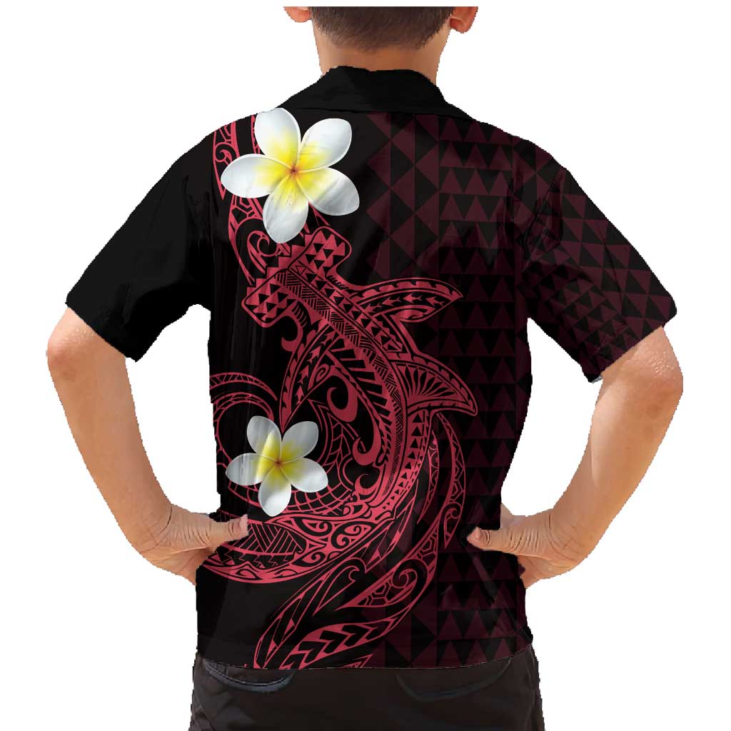 Aloha Hammerhead Shark Family Matching Mermaid Dress and Hawaiian Shirt Feverish Pink Hawaiian Kakau Tribal Tattoo