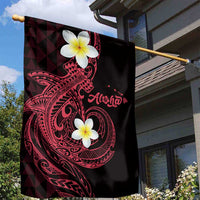 Aloha Hammerhead Shark Garden Flag Feverish Pink Hawaiian Kakau Tribal Tattoo