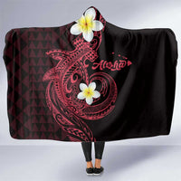 Aloha Hammerhead Shark Hooded Blanket Feverish Pink Hawaiian Kakau Tribal Tattoo LT9 One Size Pink - Polynesian Pride