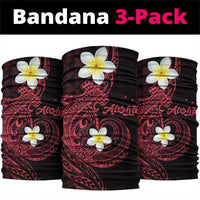 Aloha Hammerhead Shark Neck Gaiter Feverish Pink Hawaiian Kakau Tribal Tattoo - Polynesian Pride