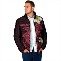 Aloha Hammerhead Shark Padded Jacket Feverish Pink Hawaiian Kakau Tribal Tattoo LT9 - Polynesian Pride