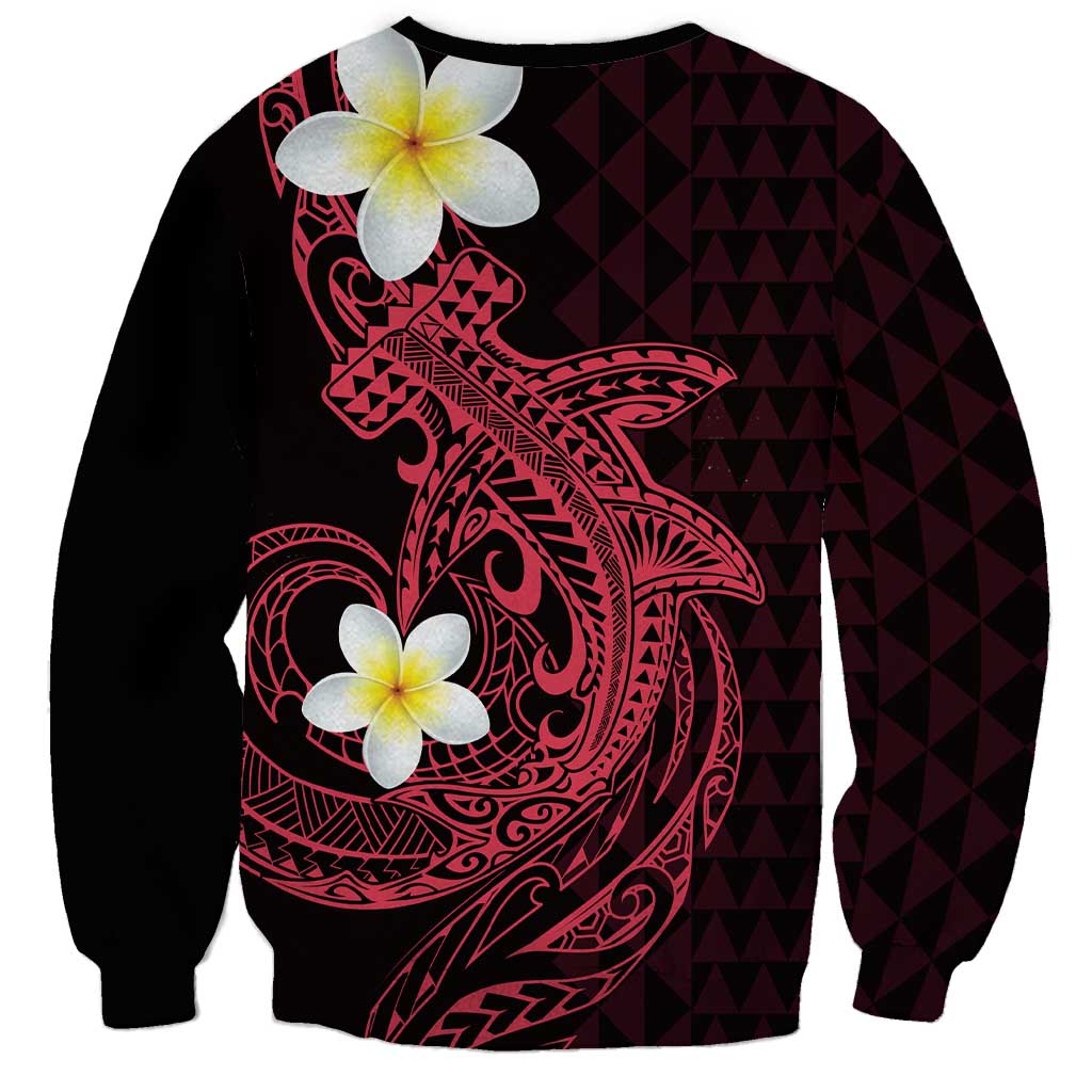 Aloha Hammerhead Shark Sweatshirt Feverish Pink Hawaiian Kakau Tribal Tattoo LT9 - Polynesian Pride