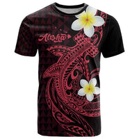 Aloha Hammerhead Shark T Shirt Feverish Pink Hawaiian Kakau Tribal Tattoo