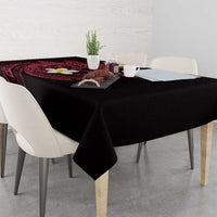 Aloha Hammerhead Shark Tablecloth Feverish Pink Hawaiian Kakau Tribal Tattoo