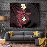 Aloha Hammerhead Shark Tapestry Feverish Pink Hawaiian Kakau Tribal Tattoo