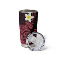 Aloha Hammerhead Shark Tumbler Cup Feverish Pink Hawaiian Kakau Tribal Tattoo