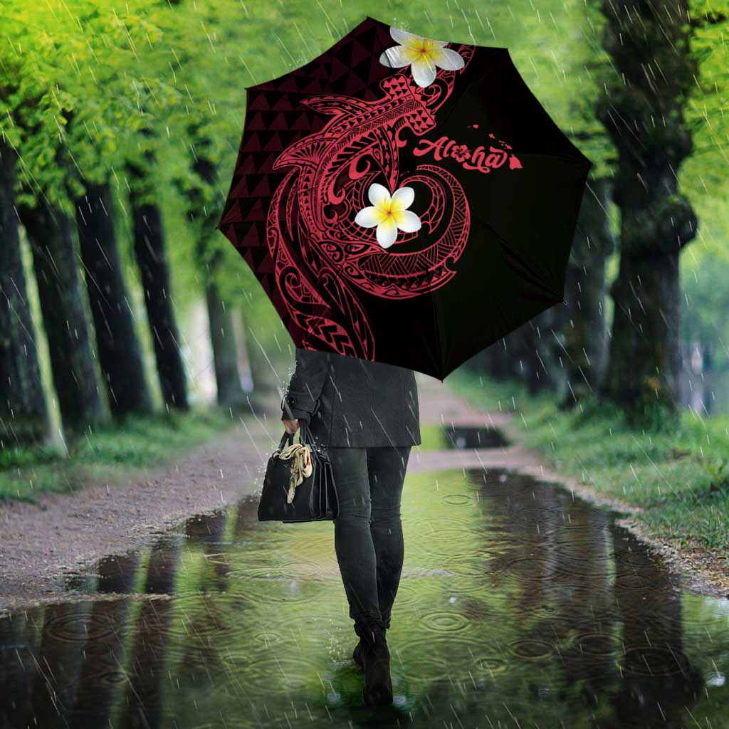 Aloha Hammerhead Shark Umbrella Feverish Pink Hawaiian Kakau Tribal Tattoo - Polynesian Pride