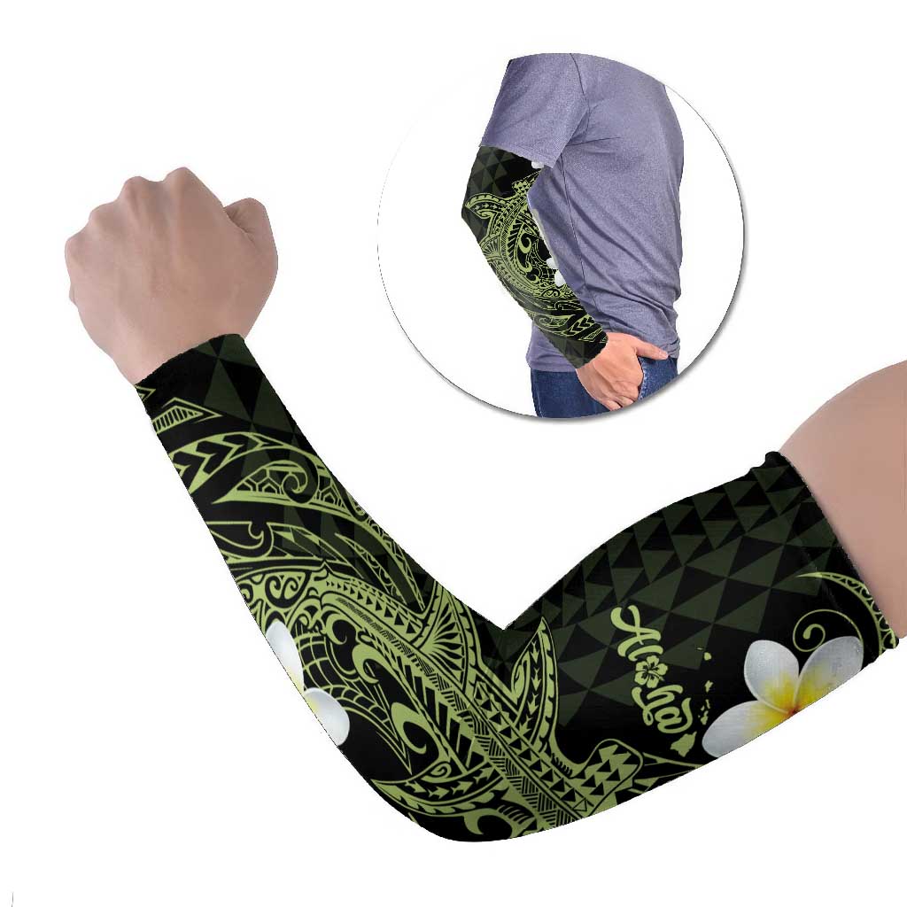 Aloha Hammerhead Shark Arm Sleeves Lime Rickey Hawaiian Kakau Tribal Tattoo - Polynesian Pride