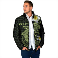 Aloha Hammerhead Shark Padded Jacket Lime Rickey Hawaiian Kakau Tribal Tattoo LT9 - Polynesian Pride