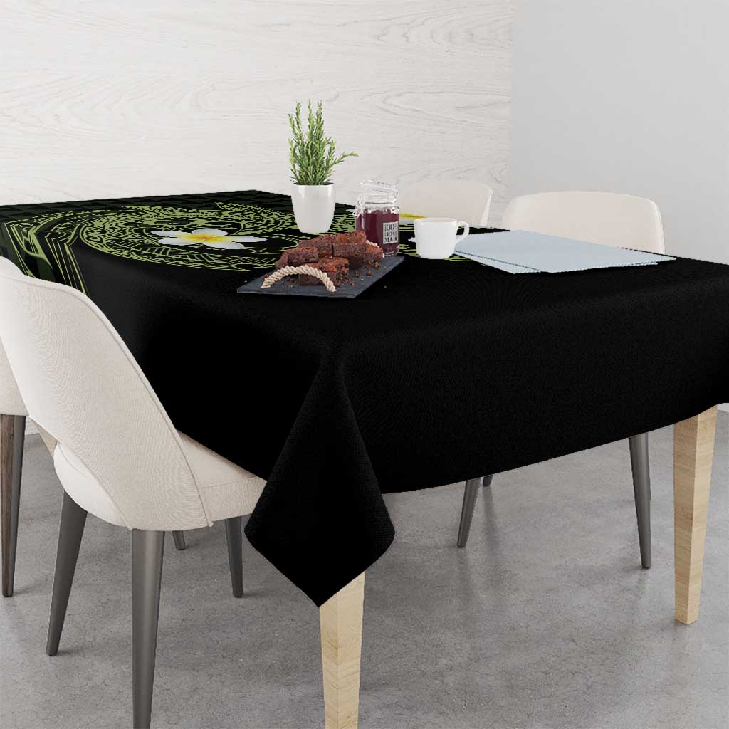 Aloha Hammerhead Shark Tablecloth Lime Rickey Hawaiian Kakau Tribal Tattoo LT9 - Polynesian Pride