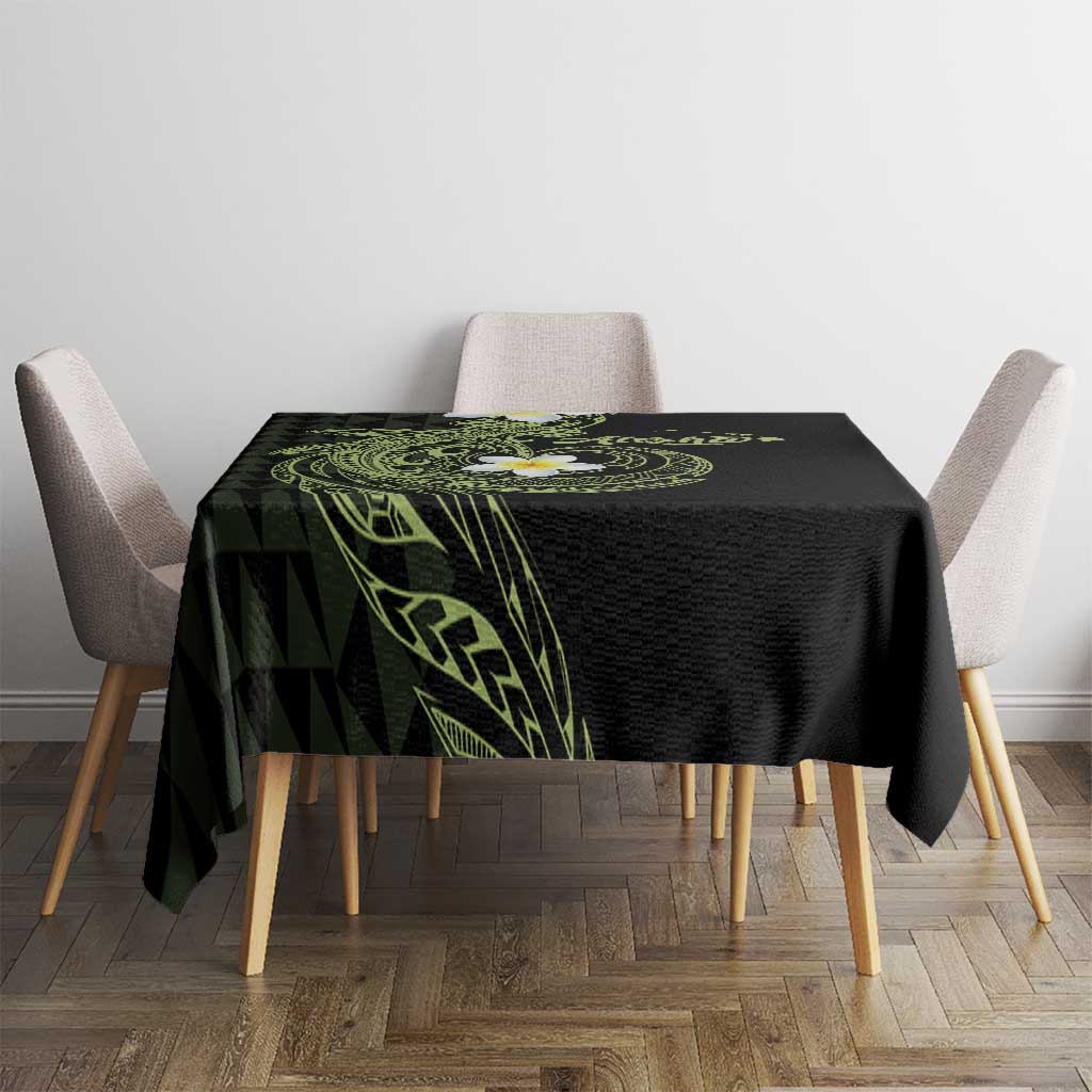 Aloha Hammerhead Shark Tablecloth Lime Rickey Hawaiian Kakau Tribal Tattoo LT9 - Polynesian Pride
