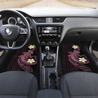 Aloha Hammerhead Shark Car Mats Vivacious Pink Hawaiian Kakau Tribal Tattoo