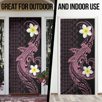 Aloha Hammerhead Shark Door Cover Vivacious Pink Hawaiian Kakau Tribal Tattoo - Polynesian Pride