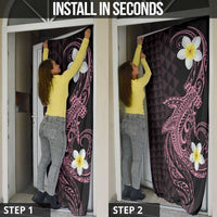 Aloha Hammerhead Shark Door Cover Vivacious Pink Hawaiian Kakau Tribal Tattoo - Polynesian Pride