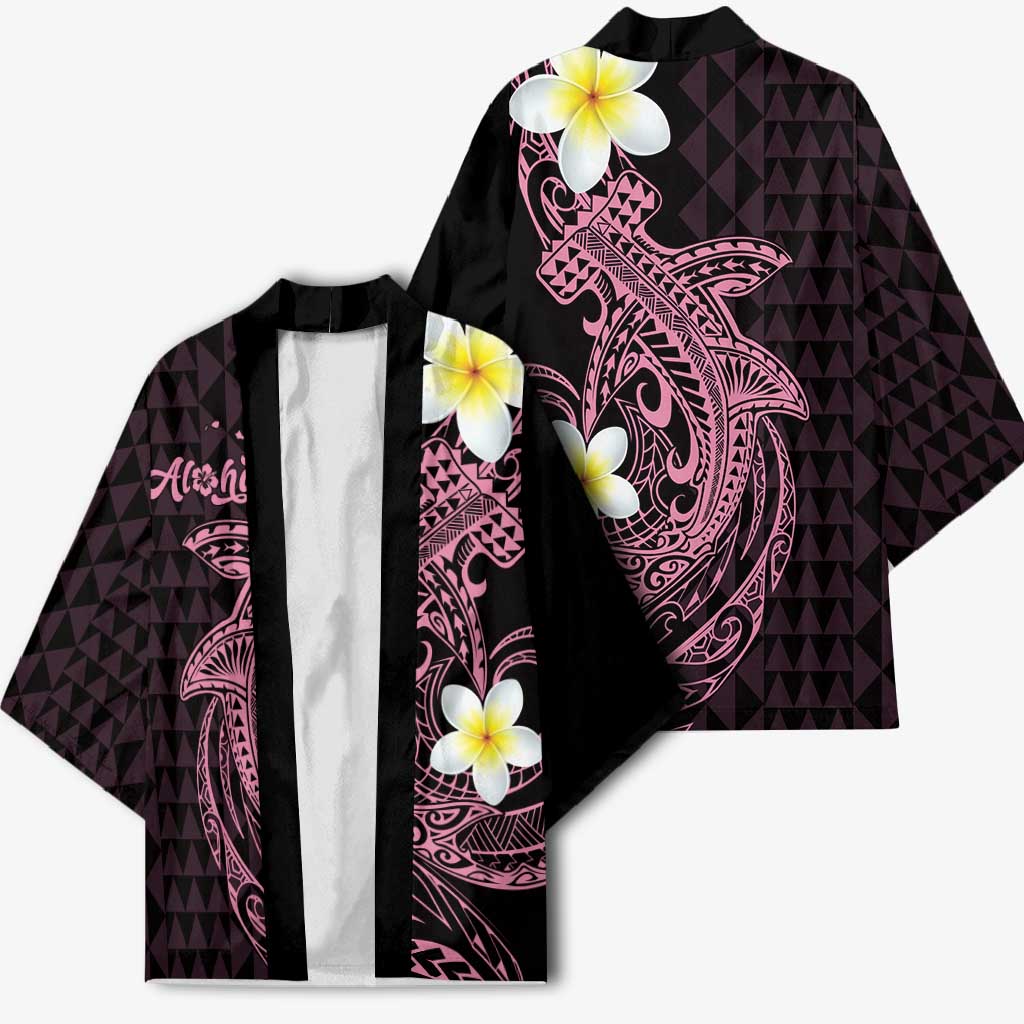 Aloha Hammerhead Shark Kimono Vivacious Pink Hawaiian Kakau Tribal Tattoo LT9 - Polynesian Pride