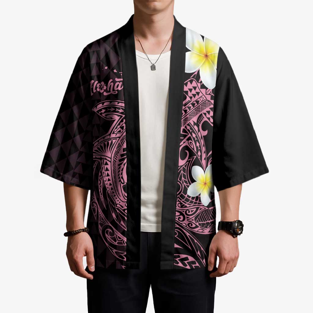 Aloha Hammerhead Shark Kimono Vivacious Pink Hawaiian Kakau Tribal Tattoo LT9 - Polynesian Pride