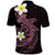 Aloha Hammerhead Shark Polo Shirt Vivacious Pink Hawaiian Kakau Tribal Tattoo