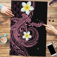 Aloha Hammerhead Shark Puzzle Vivacious Pink Hawaiian Kakau Tribal Tattoo LT9 Pink - Polynesian Pride