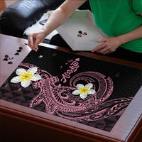 Aloha Hammerhead Shark Puzzle Vivacious Pink Hawaiian Kakau Tribal Tattoo LT9 - Polynesian Pride