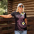 Aloha Hammerhead Shark Women Polo Shirt Vivacious Pink Hawaiian Kakau Tribal Tattoo