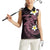 Aloha Hammerhead Shark Women Sleeveless Polo Shirt Vivacious Pink Hawaiian Kakau Tribal Tattoo