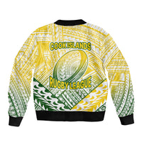 The Kuki's Cook Islands Rugby Bomber Jacket Be Unique Vibe White LT9 - Polynesian Pride