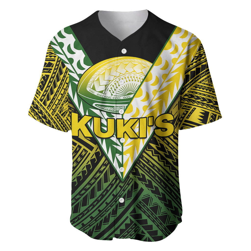 The Kuki's Cook Islands Rugby Baseball Jersey Be Unique Vibe Black LT9 - Polynesian Pride