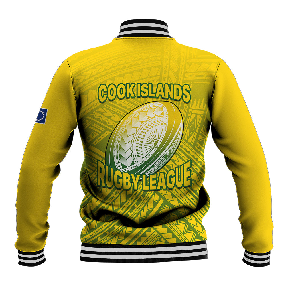The Kuki's Cook Islands Rugby Baseball Jacket Be Unique Vibe Yellow LT9 - Polynesian Pride