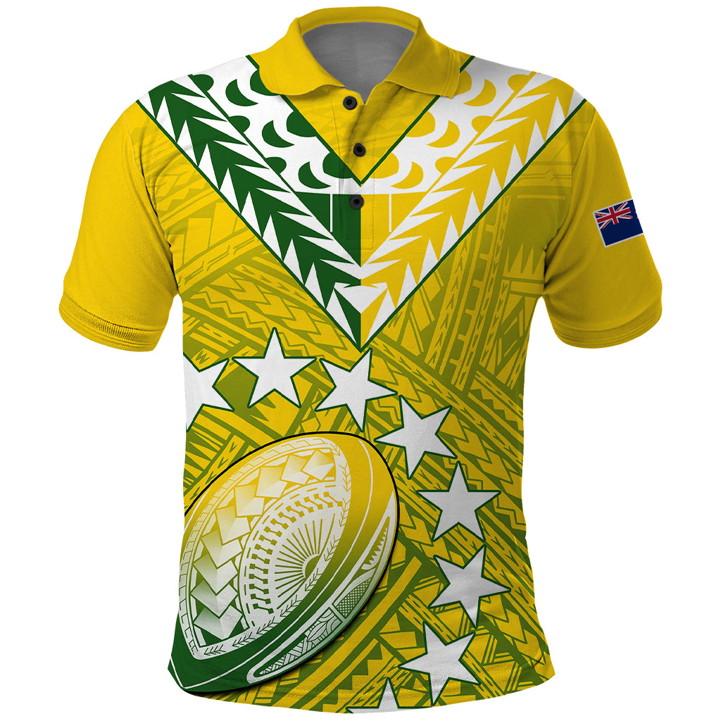 The Kukis Cook Islands Rugby Polo Shirt Be Unique Vibe Yellow LT9 Yellow - Polynesian Pride
