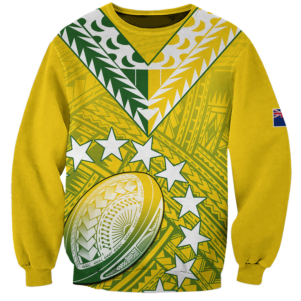 The Kuki's Cook Islands Rugby Sweatshirt Be Unique Vibe Yellow LT9 Unisex Yellow - Polynesian Pride