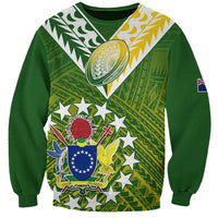 The Kuki's Cook Islands Rugby Sweatshirt Be Unique Vibe Green LT9 Unisex Green - Polynesian Pride