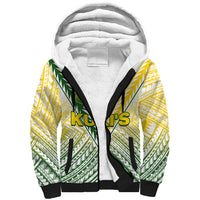 (Custom Text And Number) The Kuki's Cook Islands Rugby Sherpa Hoodie Be Unique Vibe White LT9 Unisex White - Polynesian Pride