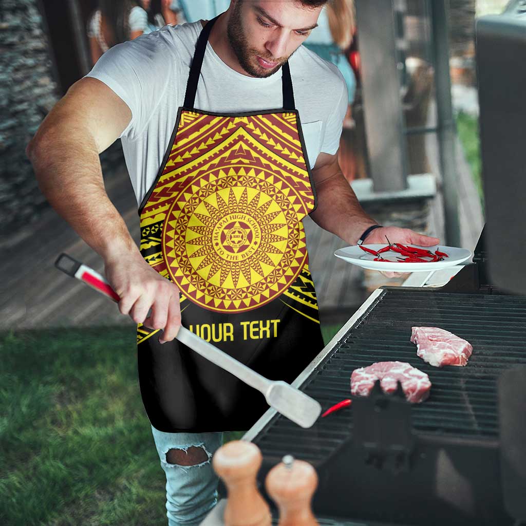 Personalised Tonga Ha apai High School Apron Ngatu Fonulei Pattern - Polynesian Pride