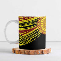 Personalised Tonga Ha apai High School Ceramic Mug Ngatu Fonulei Pattern - Polynesian Pride